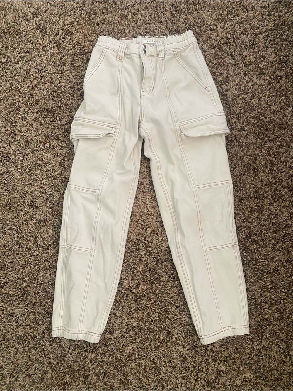 Pacsun Women’s Khaki XS Elastic Waist Cargo Pants